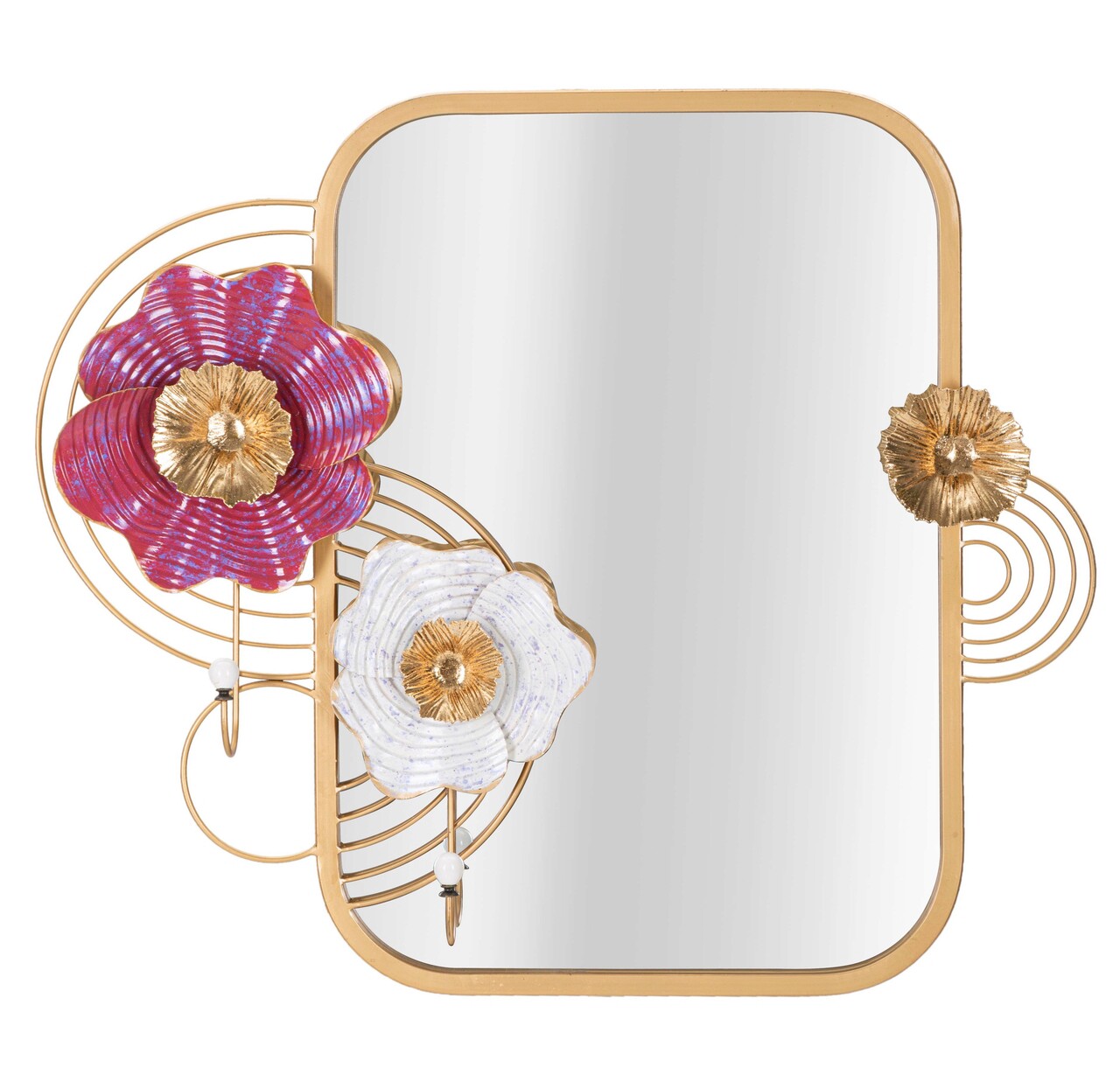 Oglinda decorativa Lovis, Mauro Ferretti, 75 x 64.1 cm, fier/MDF, multicolor - imagine 7